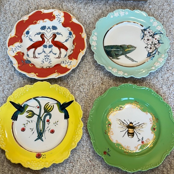 Anthropologie Dining Anthropologie Set Of 4 Lou Rota Nature Table